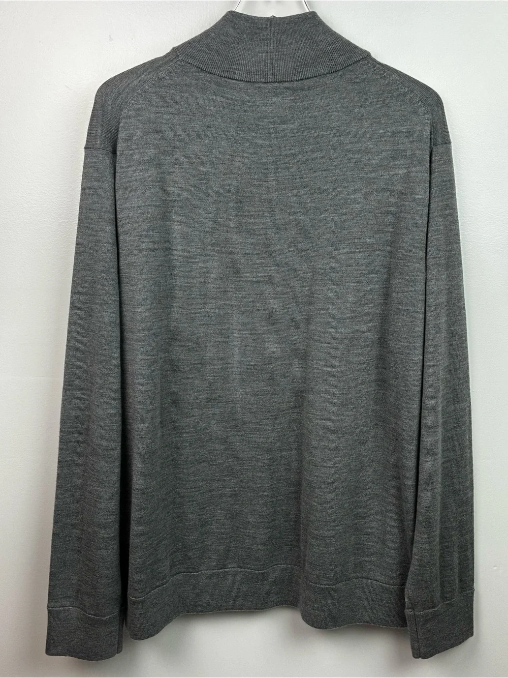 J. Crew Merino Wool Dark Gray Quarter Zip Pullover